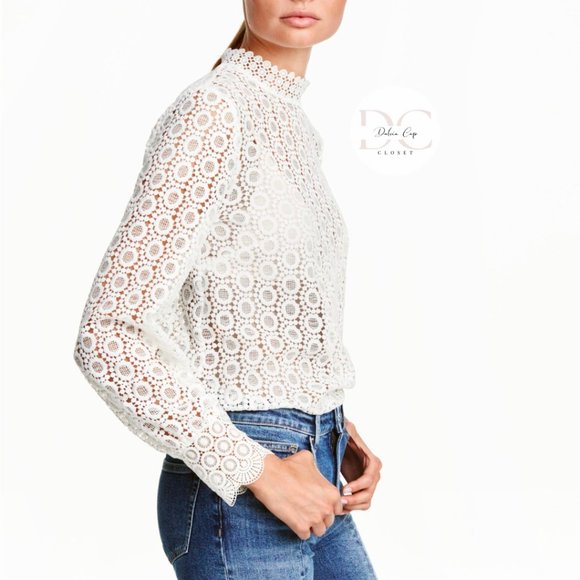 H&M Lace Blouse Size 4 - Picture 2 of 11